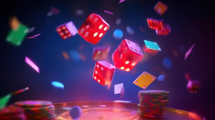 Studio Sic Bo live dengan dealer dan tiga dadu di platform buy 138